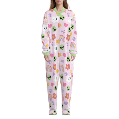 Cosmic Daydream Footie CuddleSuit - white - Clothing