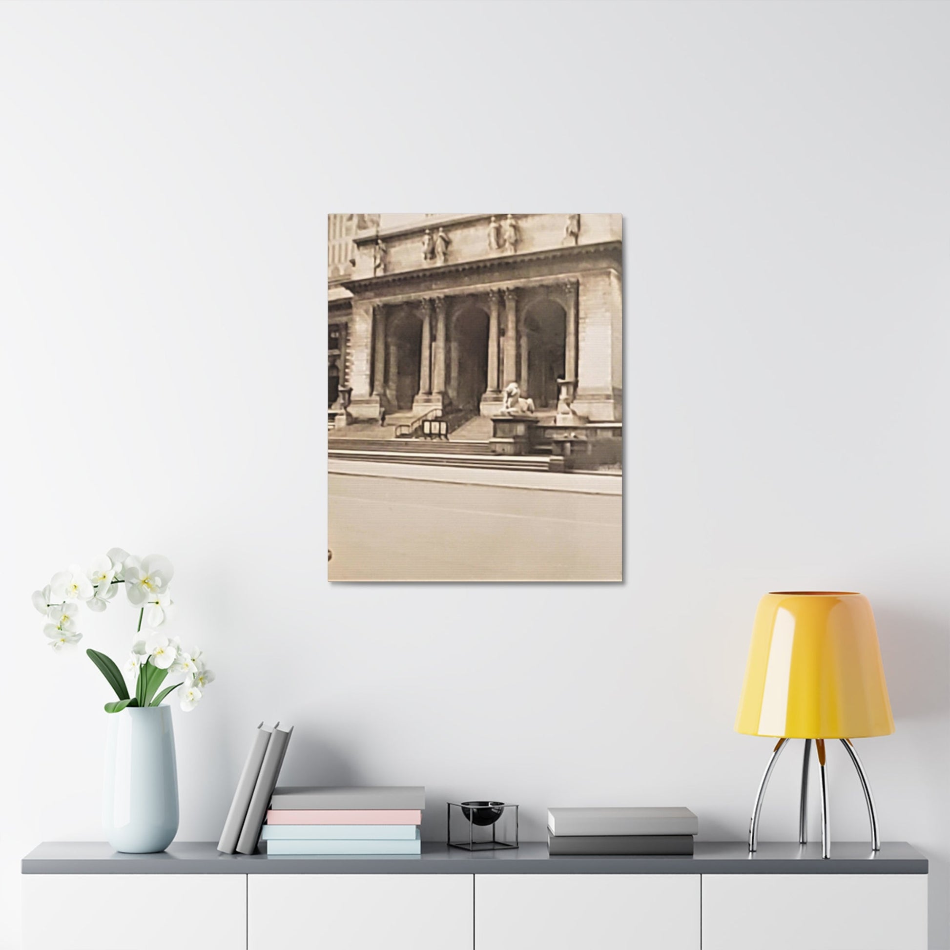 New York Public Library Stretched Canvas - 1.5" 24″ x 30″ - Canvas