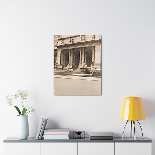 New York Public Library Stretched Canvas