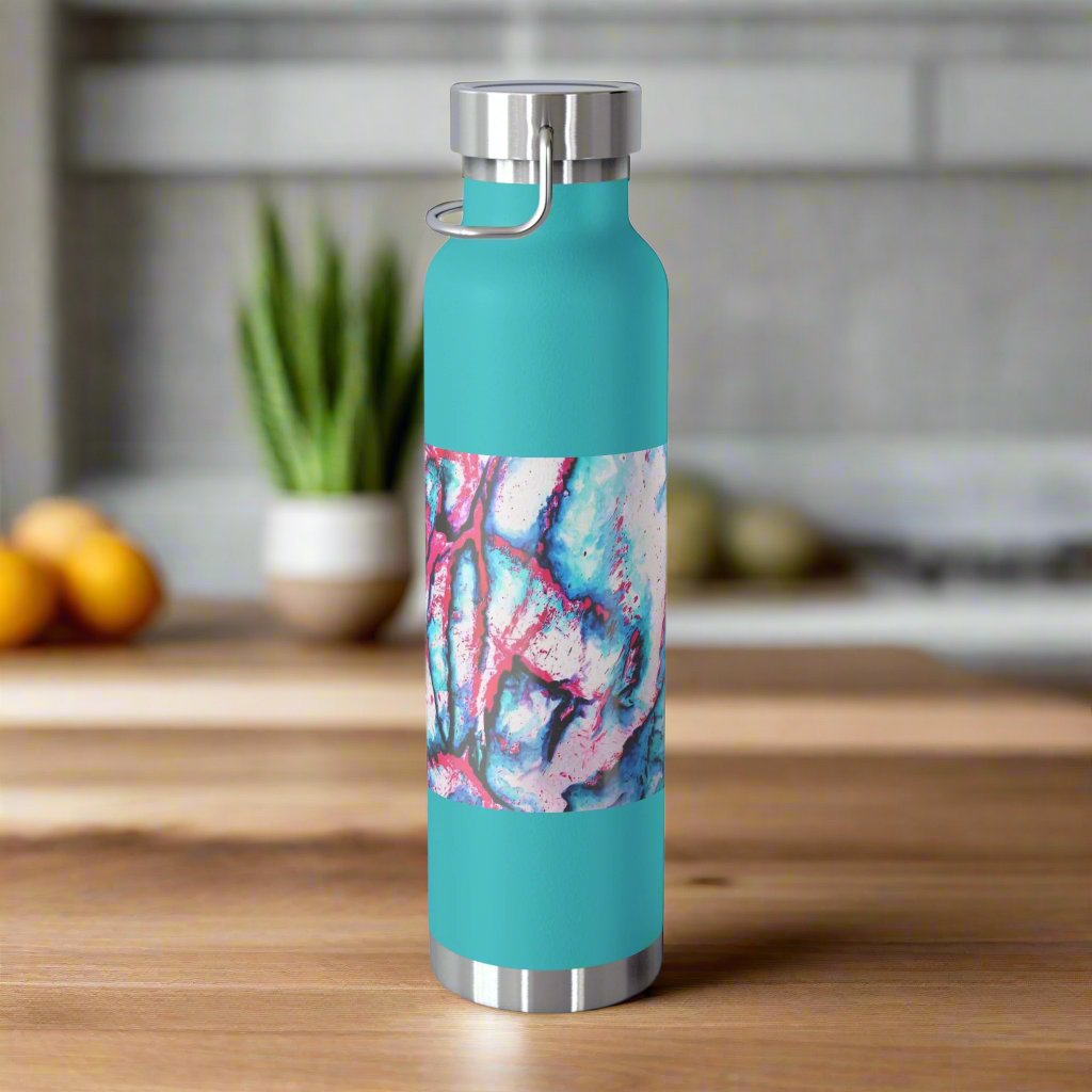 Pink Jellyfish 22oz Vacuum Insulated Bottle