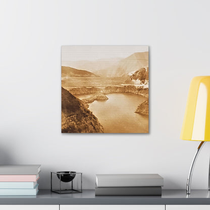San Gabriel Dirt Fill Dam #1 Canvas Gallery Wraps Printify