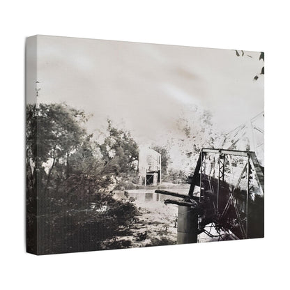 Bridge Satin Canvas Stretched