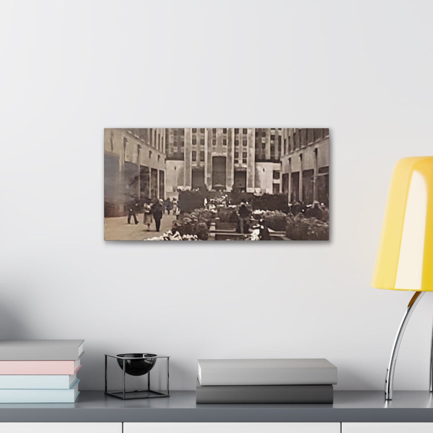 Rockefeller Plaza Canvas Gallery Wraps