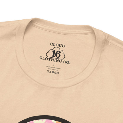 Smile Floral Womens T-Shirt - Positive Vibes Tee- Cloud 16 Clothing Co.- {{Product type}}