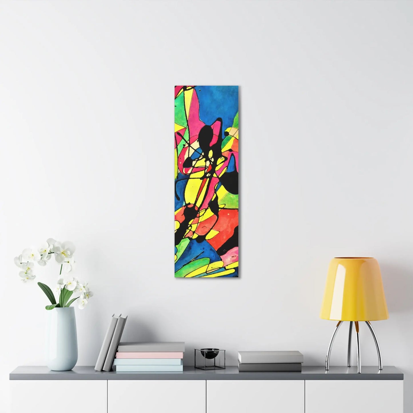 Exploding Earth Canvas Gallery Wraps 12″ x 36″ 1.25"
