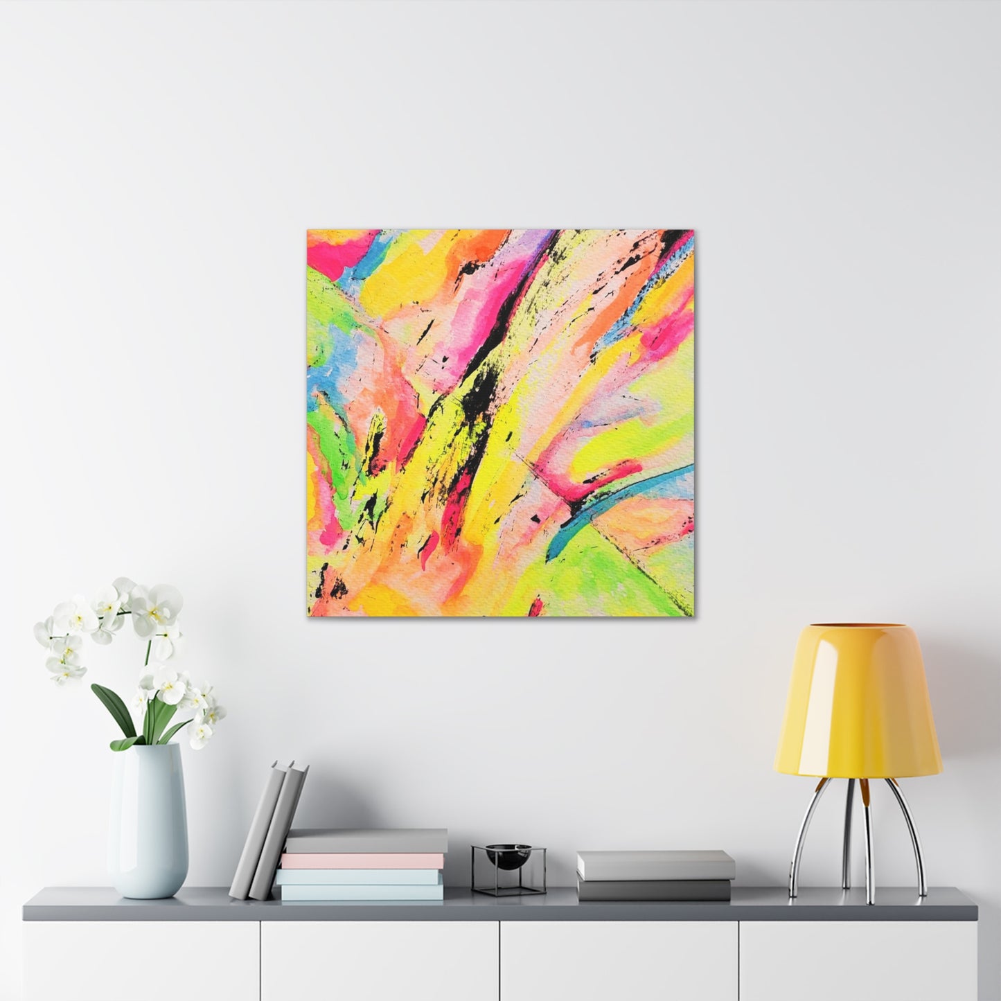 Neon Fire Canvas Gallery Wraps