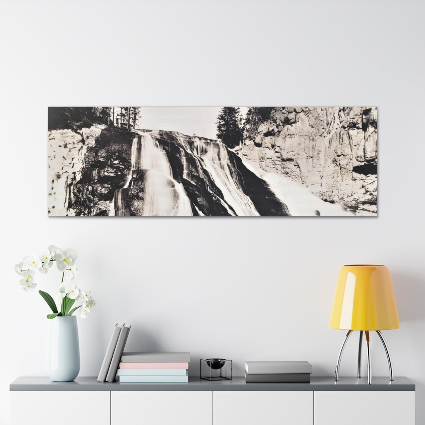 Gibbon Falls Yellowstone Canvas Gallery Wraps