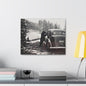 Yellowstone Bear Car Canvas Gallery Wraps 20″ x 16″ 1.25"