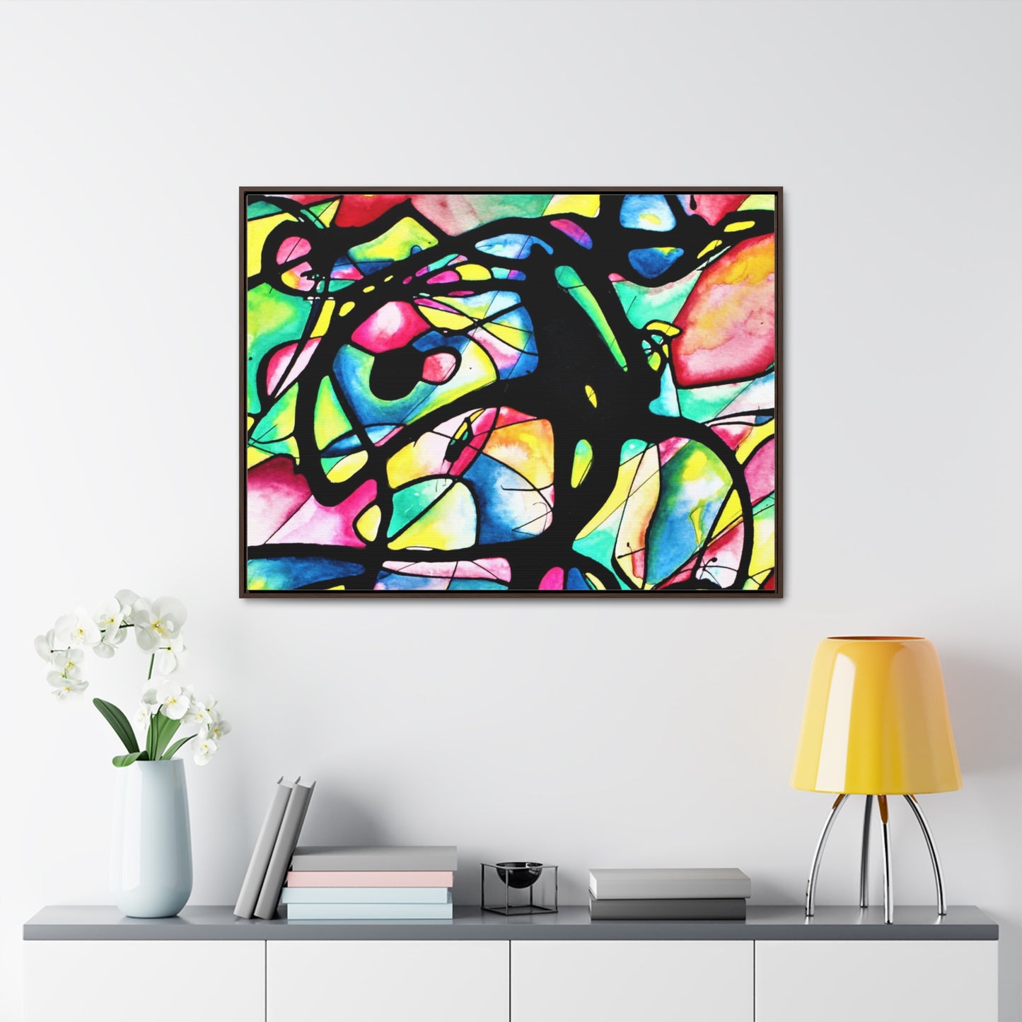 Peacock Gallery Canvas Wraps, Horizontal Frame