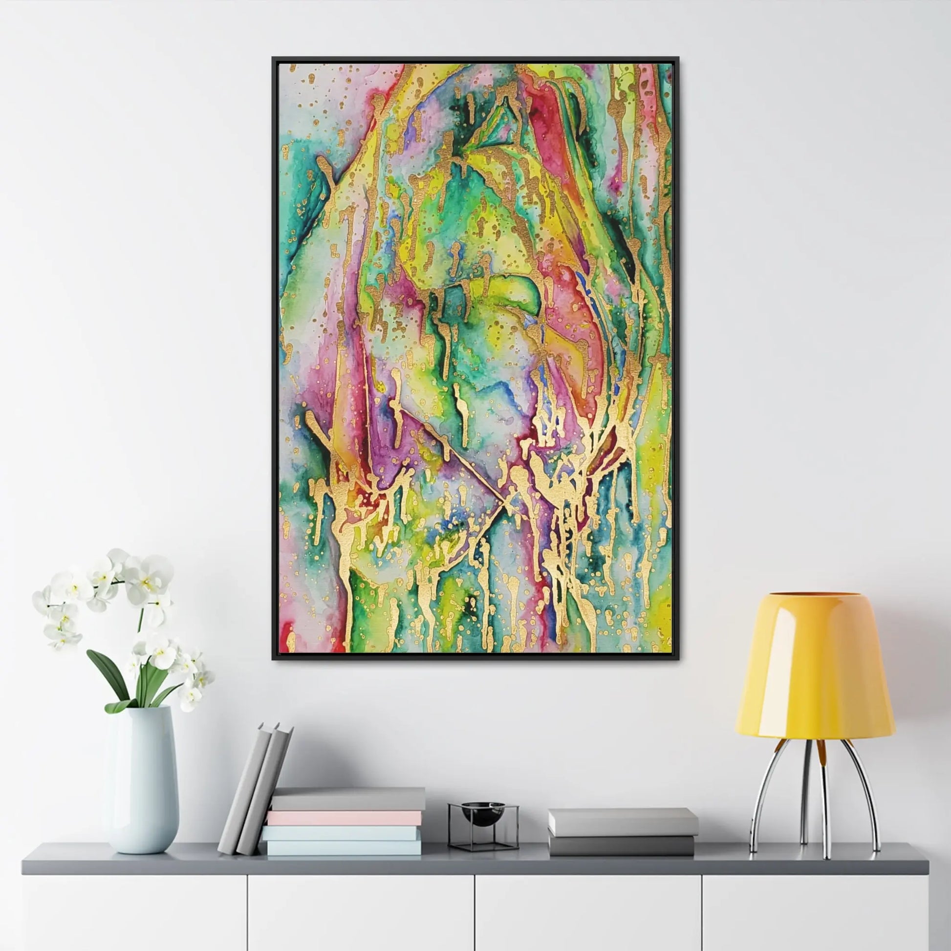 Acid Face Gallery Canvas Wraps, Vertical Frame