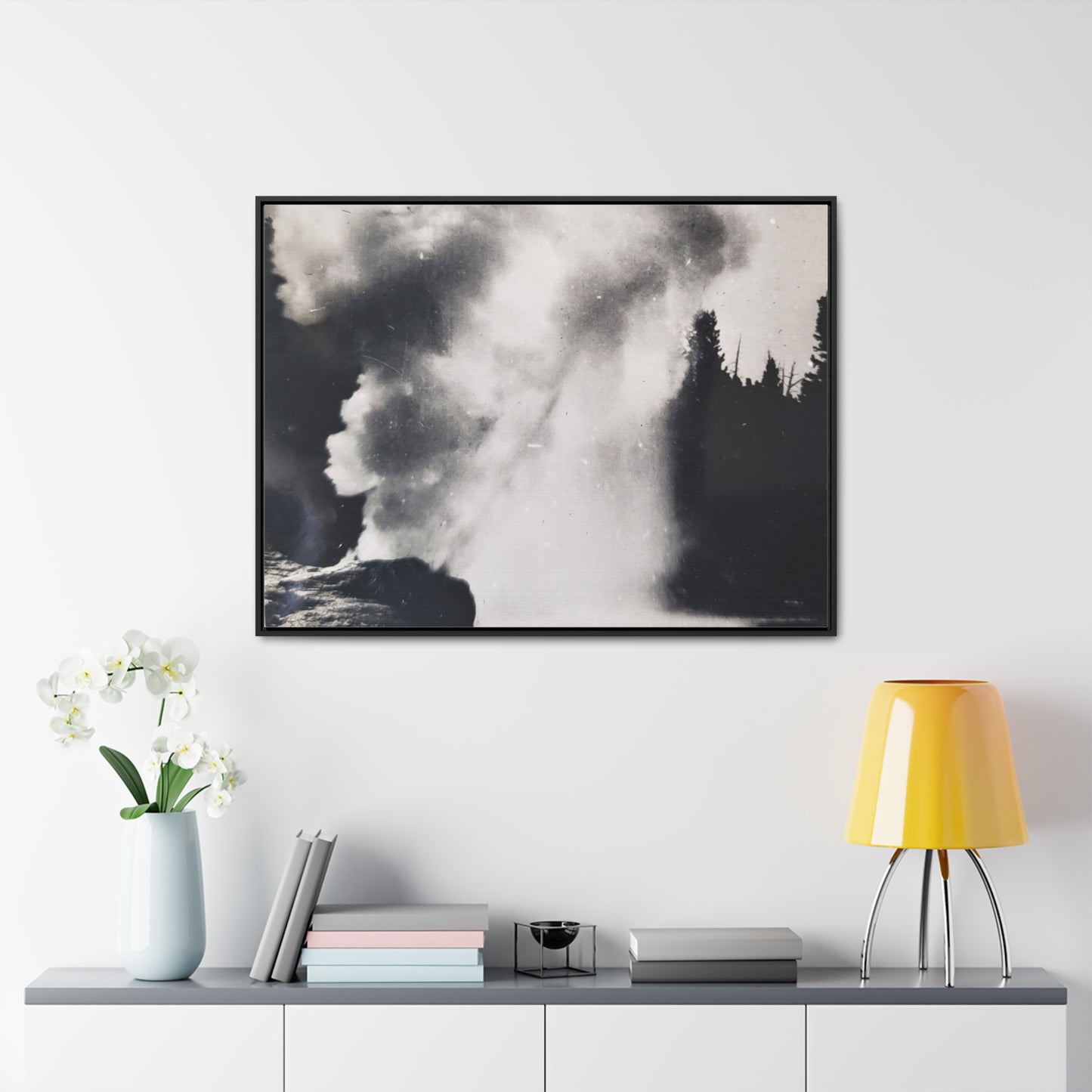 Riverside Geyser Yellowstone Gallery Canvas Wraps, Horizontal Frame