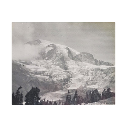 Mount Rainier Satin Canvas Stretched 10″ x 8″ (Horizontal) 1.5"