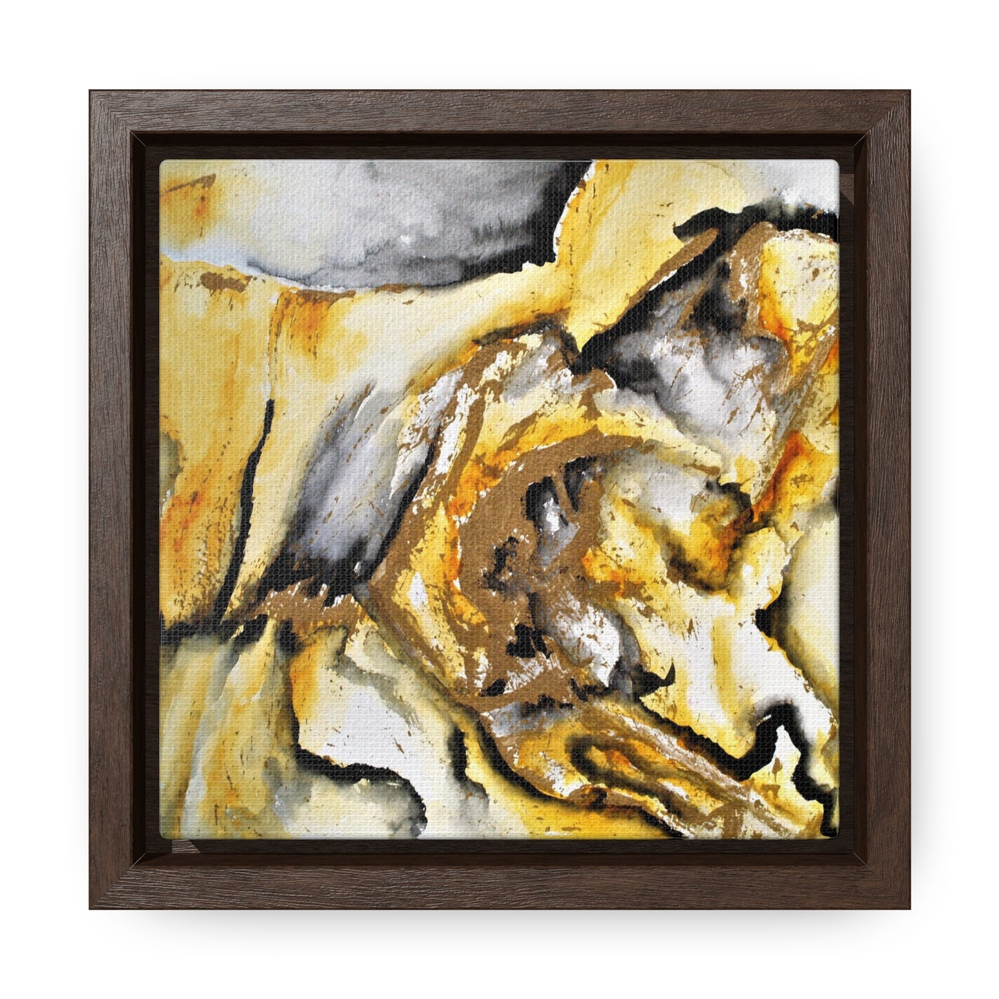 Tiger Stripe Gallery Canvas Wraps, Square Frame