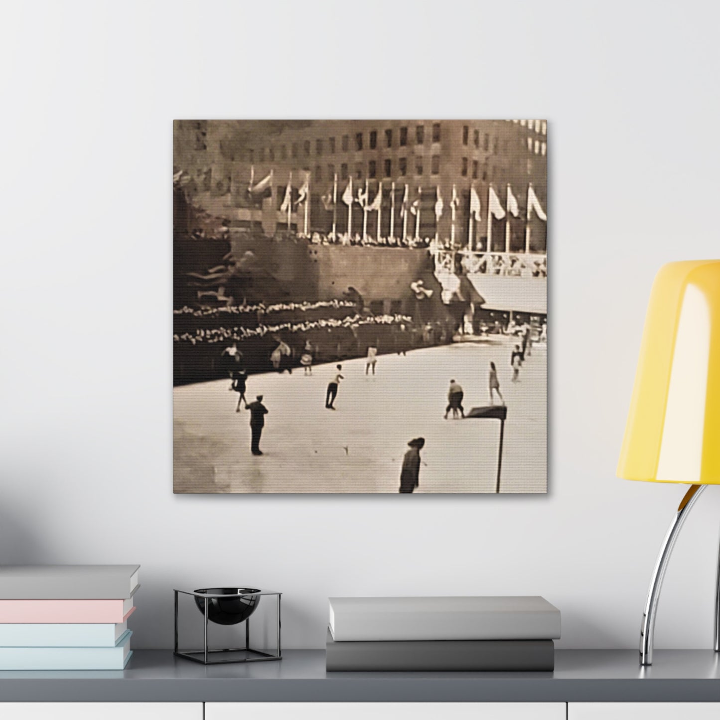 Rockefeller Plaza Easter 1945 Canvas Gallery Wraps