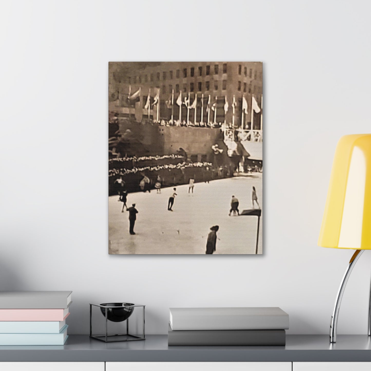 Rockefeller Plaza Easter 1945 Canvas Gallery Wraps