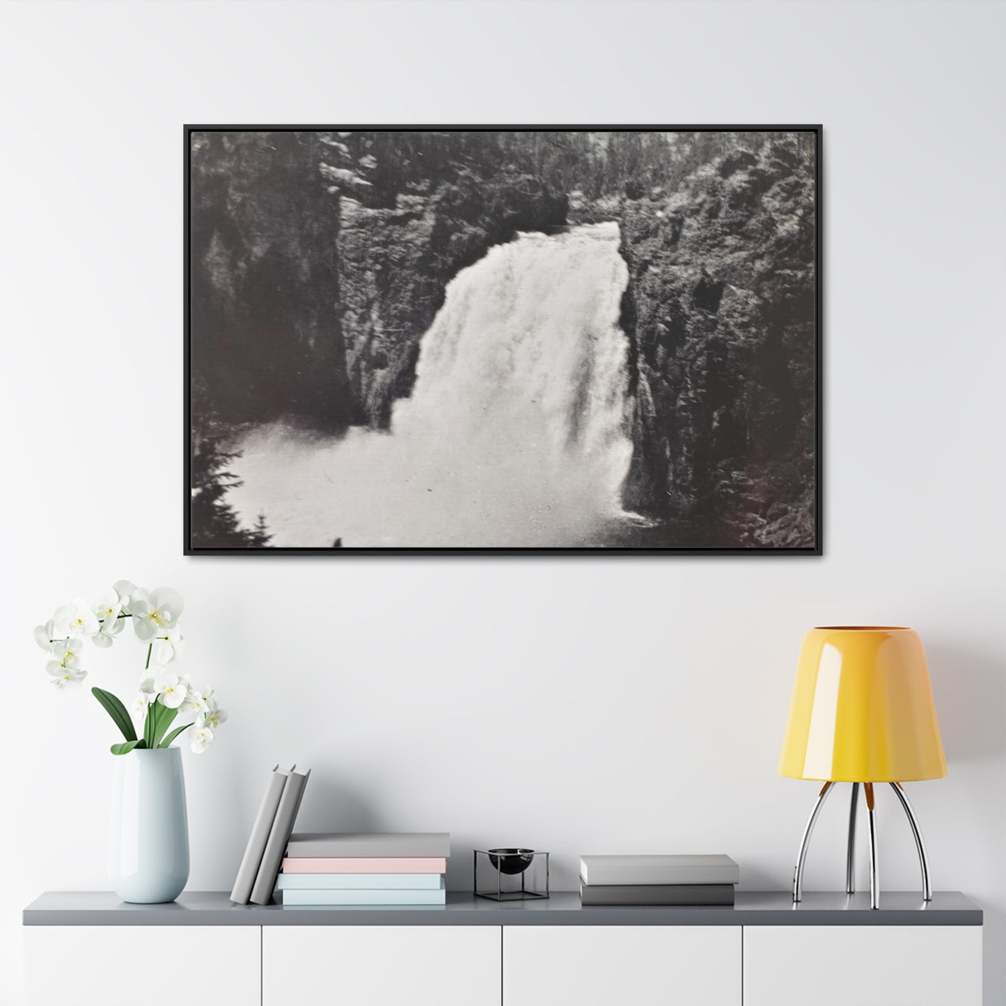 Upper Falls Yellowstone Gallery Canvas Wraps, Horizontal Frame