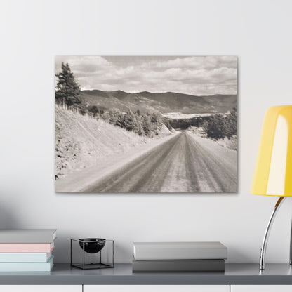 Western Road Canvas Gallery Wraps 24″ x 18″ 1.25"