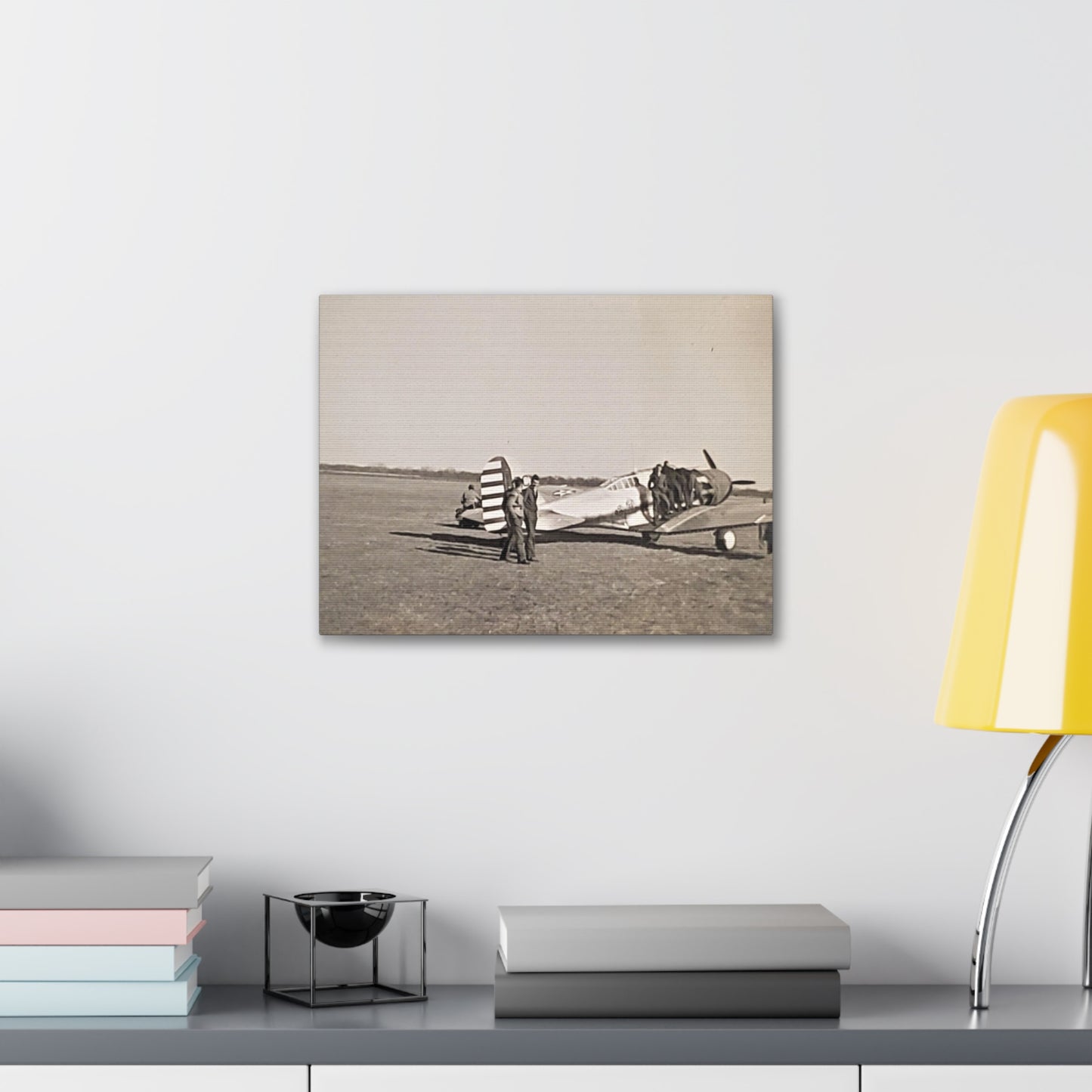 Army Pursuit Plane Ames Airport 1939 Canvas Gallery Wraps