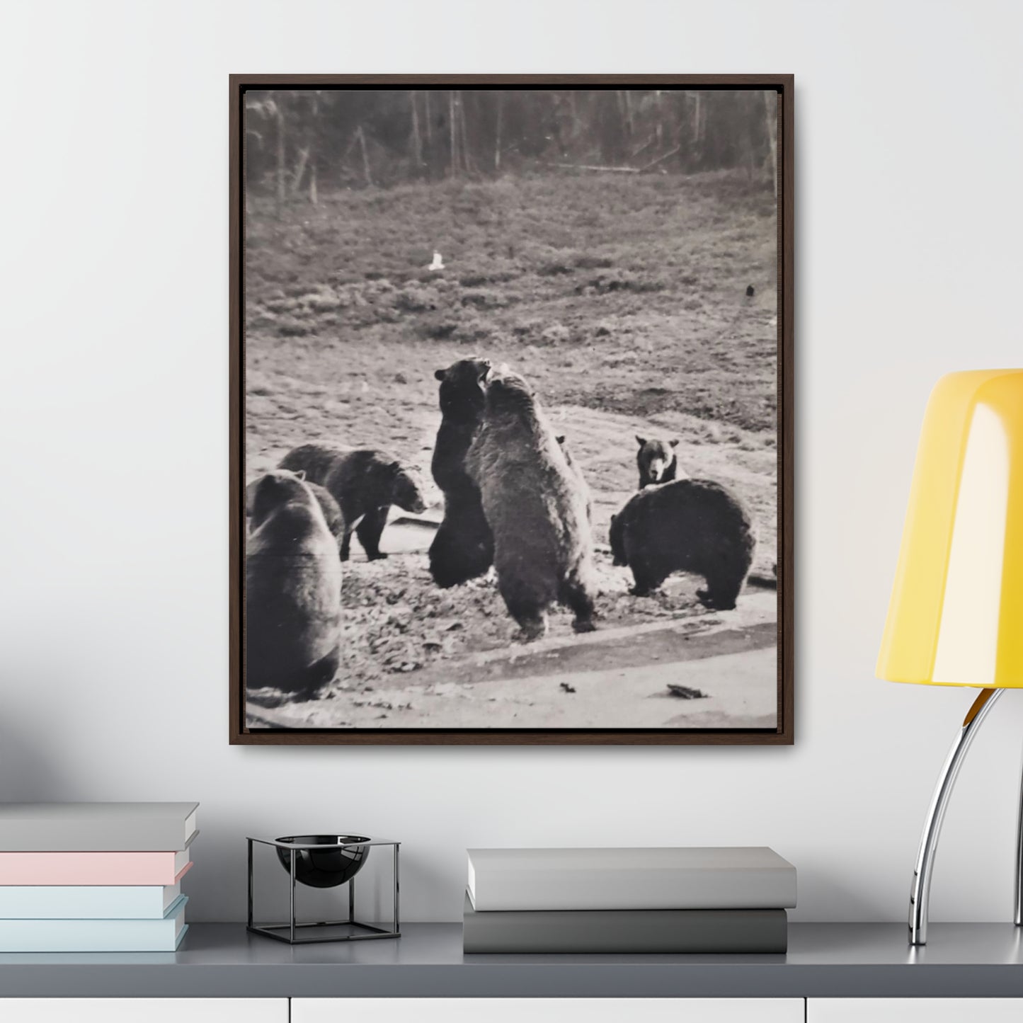 Yellowstone Grizzly Bears Gallery Canvas Wraps, Vertical Frame