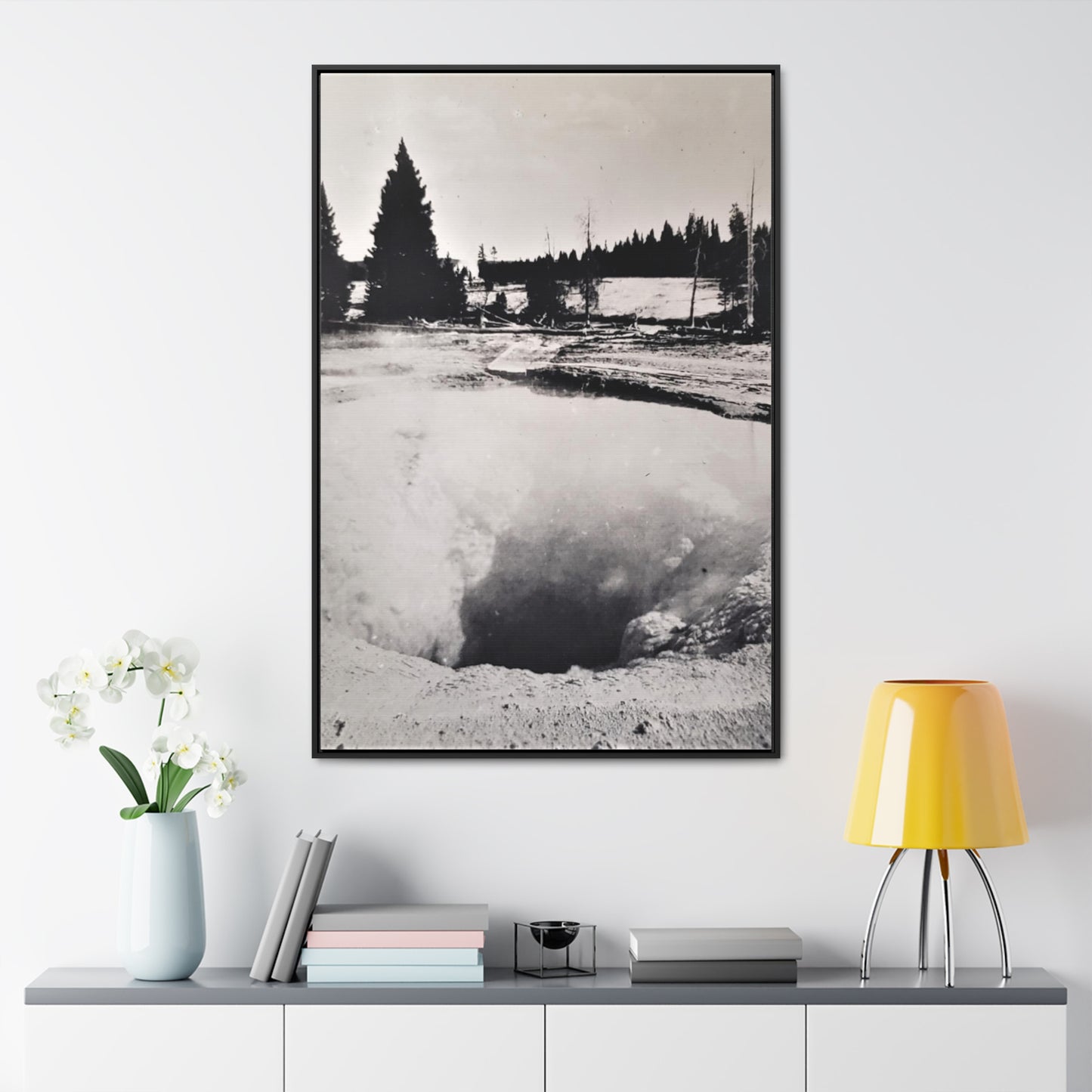 Morning Glory Pool Yellowstone Gallery Canvas Wraps, Vertical Frame