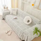 Soft Chenille Washable Cover - Gray - Sofa blanket