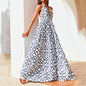 Chic Summer Loose Halter Dress - Picture Color XS - dress