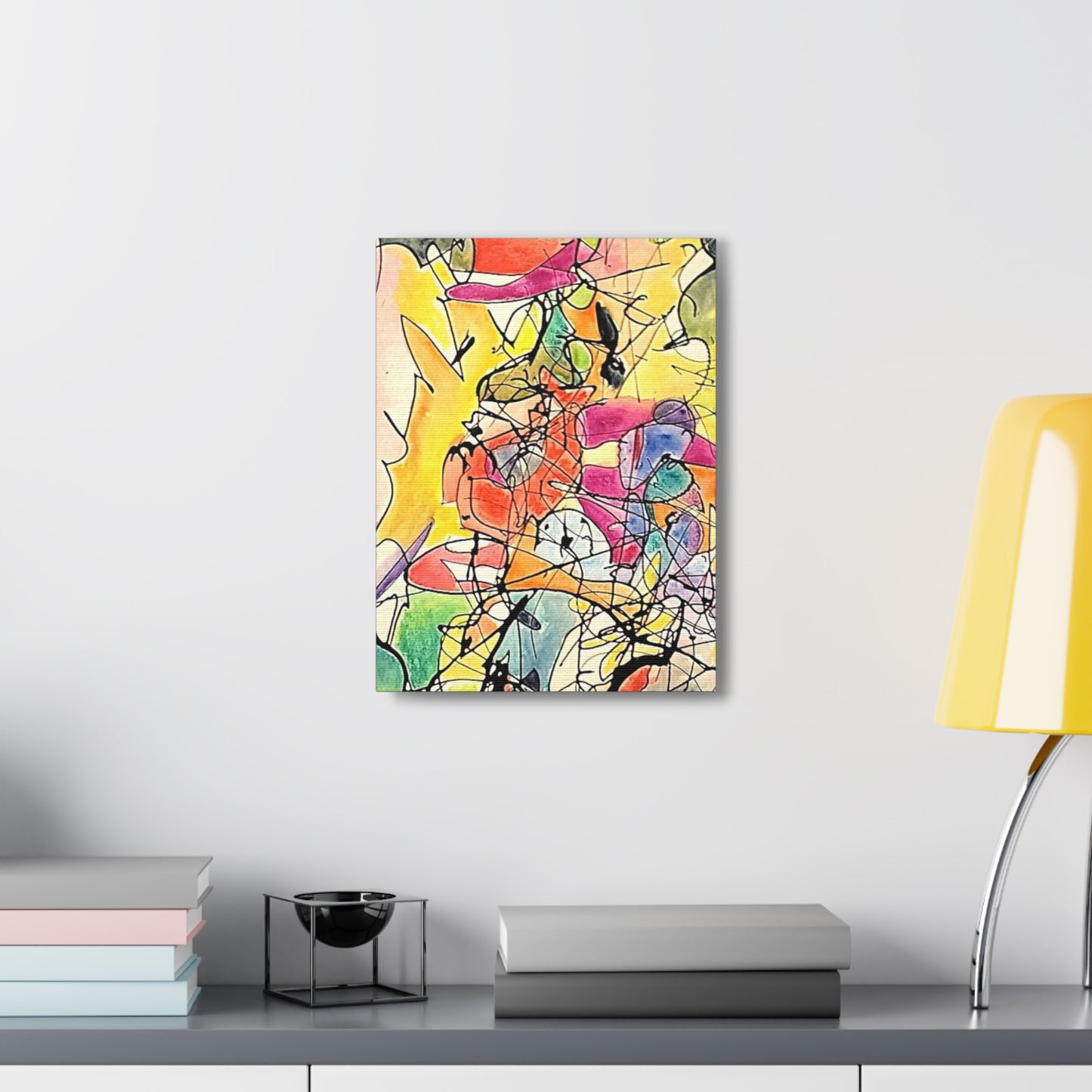 Colorful Abstract Canvas Gallery Wraps 12″ x 16″ 1.25"