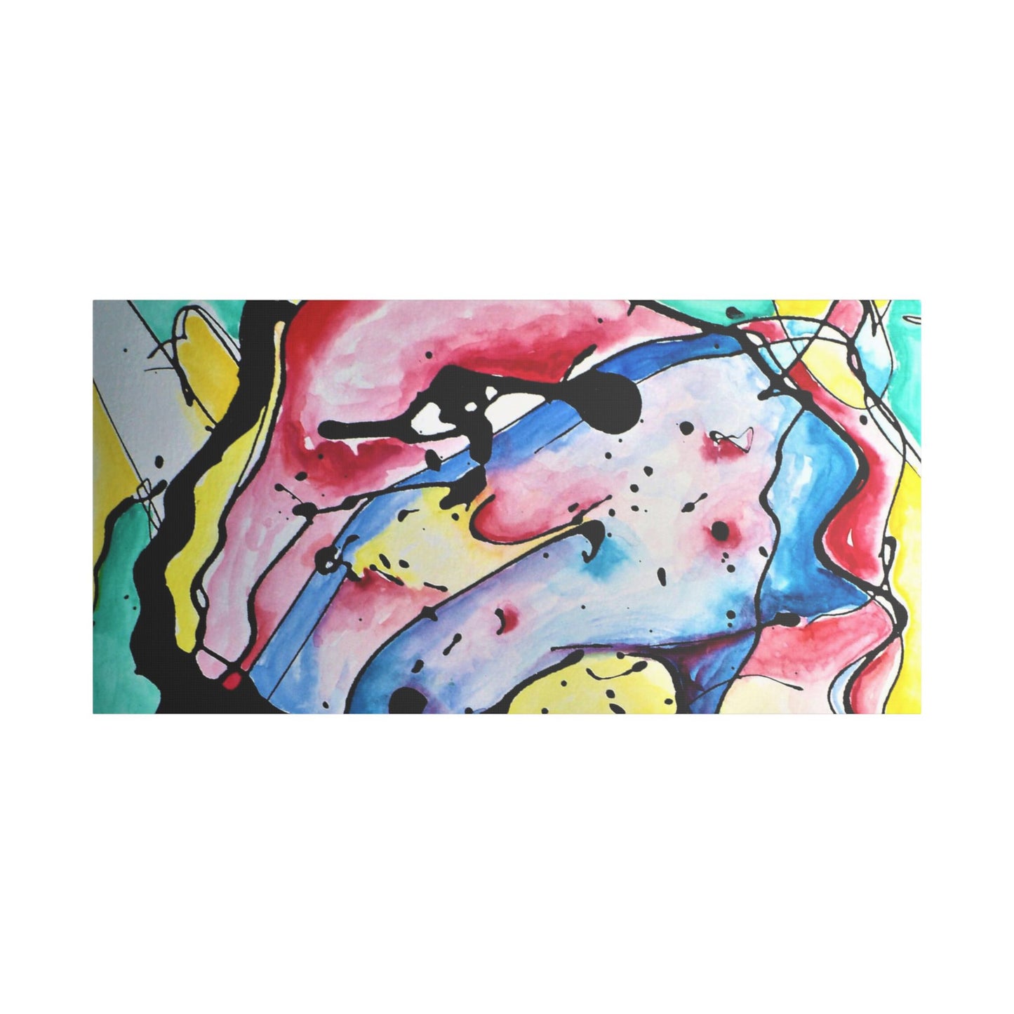 3rd Eye Sundae Satin Canvas Stretched - Kia Day Design