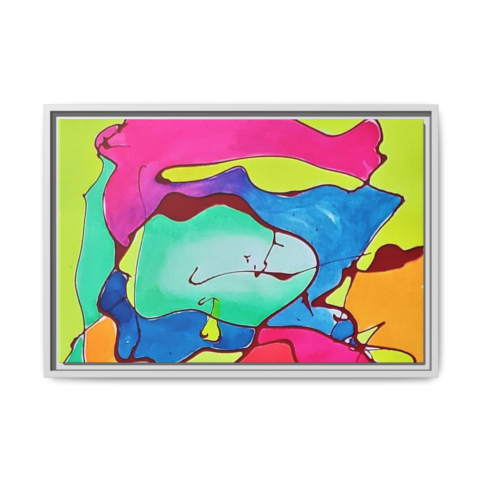 Kool Kid Matte Canvas Framed - Kia Day Design