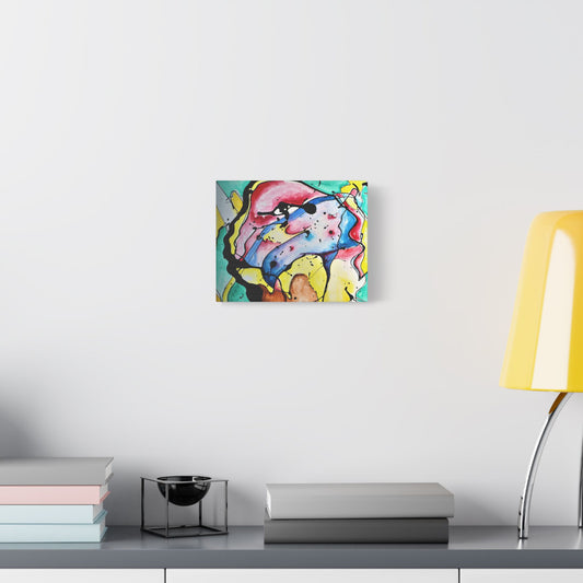 3rd Eye Sundae Satin Canvas Stretched - Kia Day Design
