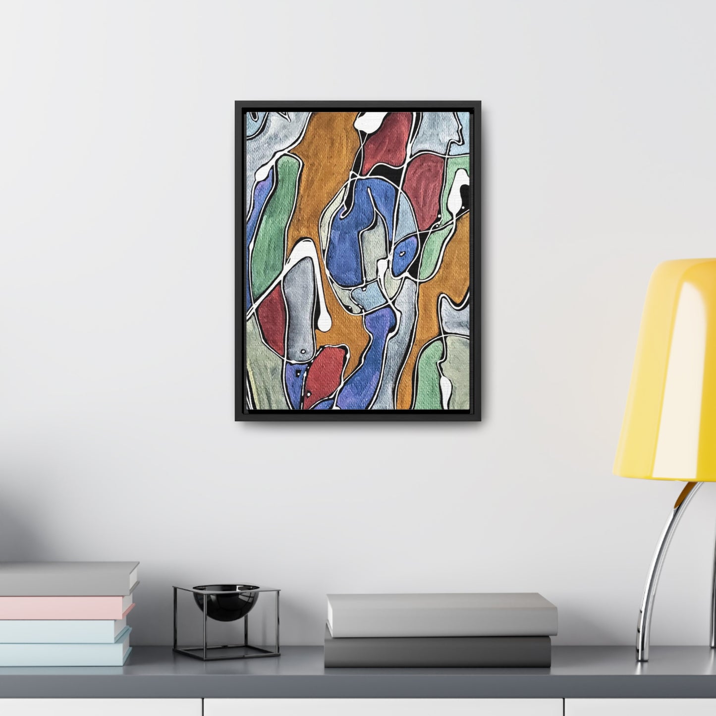 Blue Girl Gallery Canvas Wraps, Vertical Frame