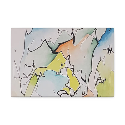 Misty Mountains Canvas Gallery Wraps 18″ x 12″ 1.25"