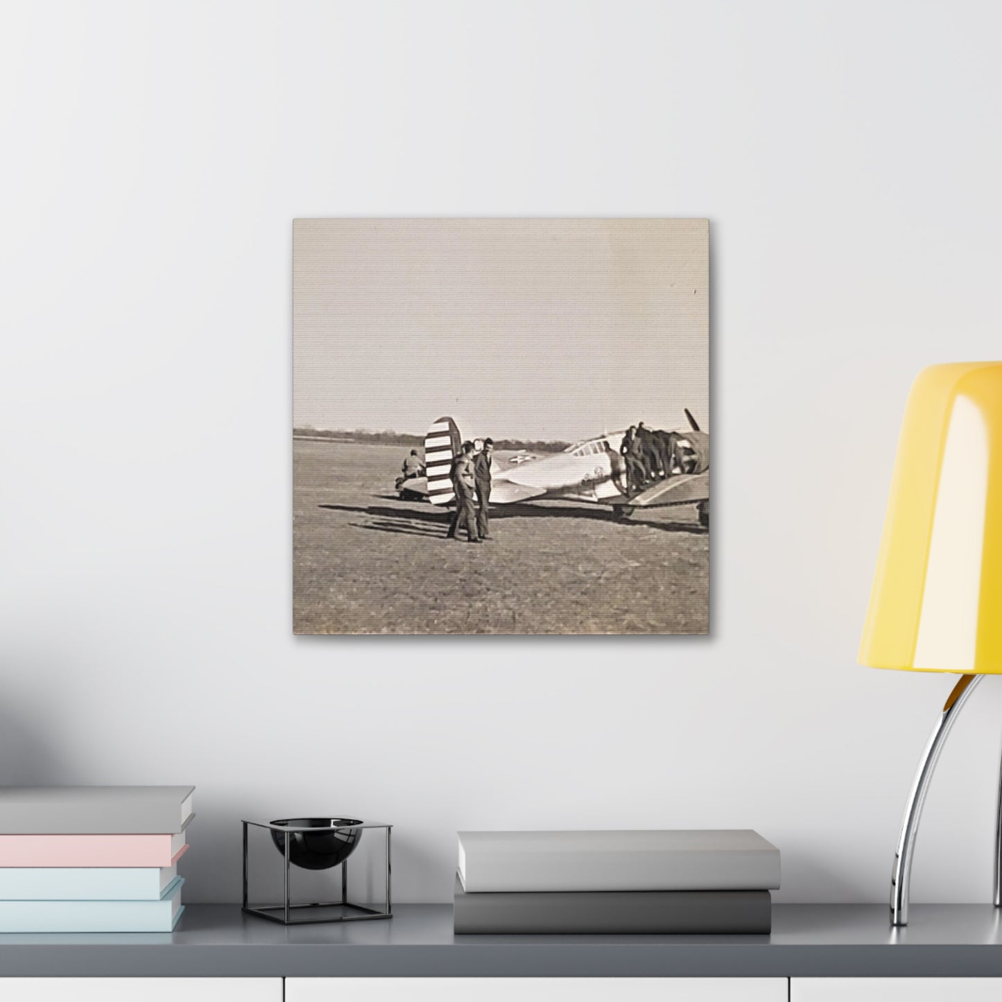 Army Pursuit Plane Ames Airport 1939 Canvas Gallery Wraps