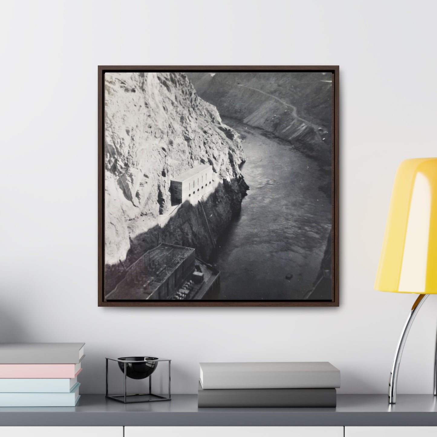 Boulder Dam Gallery Canvas Wraps, Square Frame