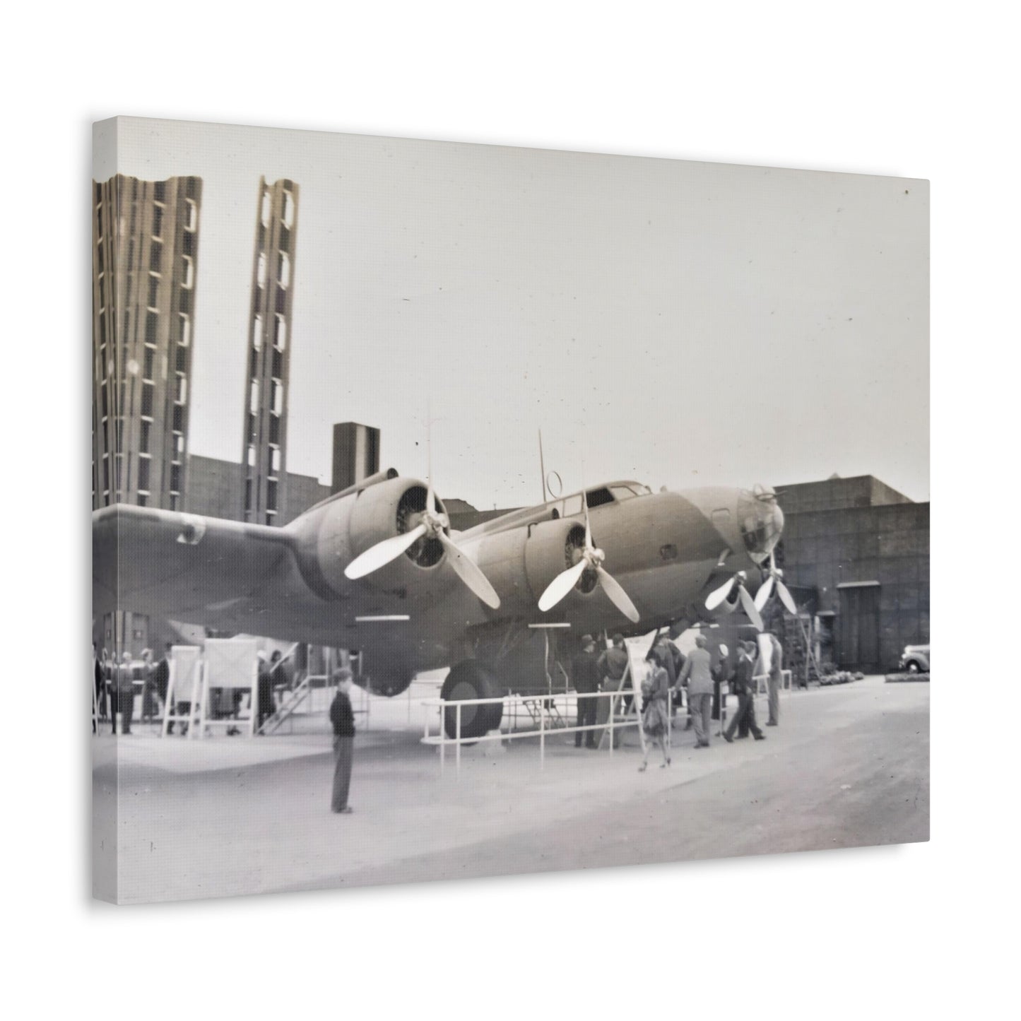 Boeing B-17 Bomber Stretched Canvas