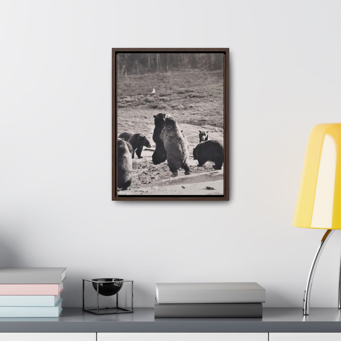 Yellowstone Grizzly Bears Gallery Canvas Wraps, Vertical Frame