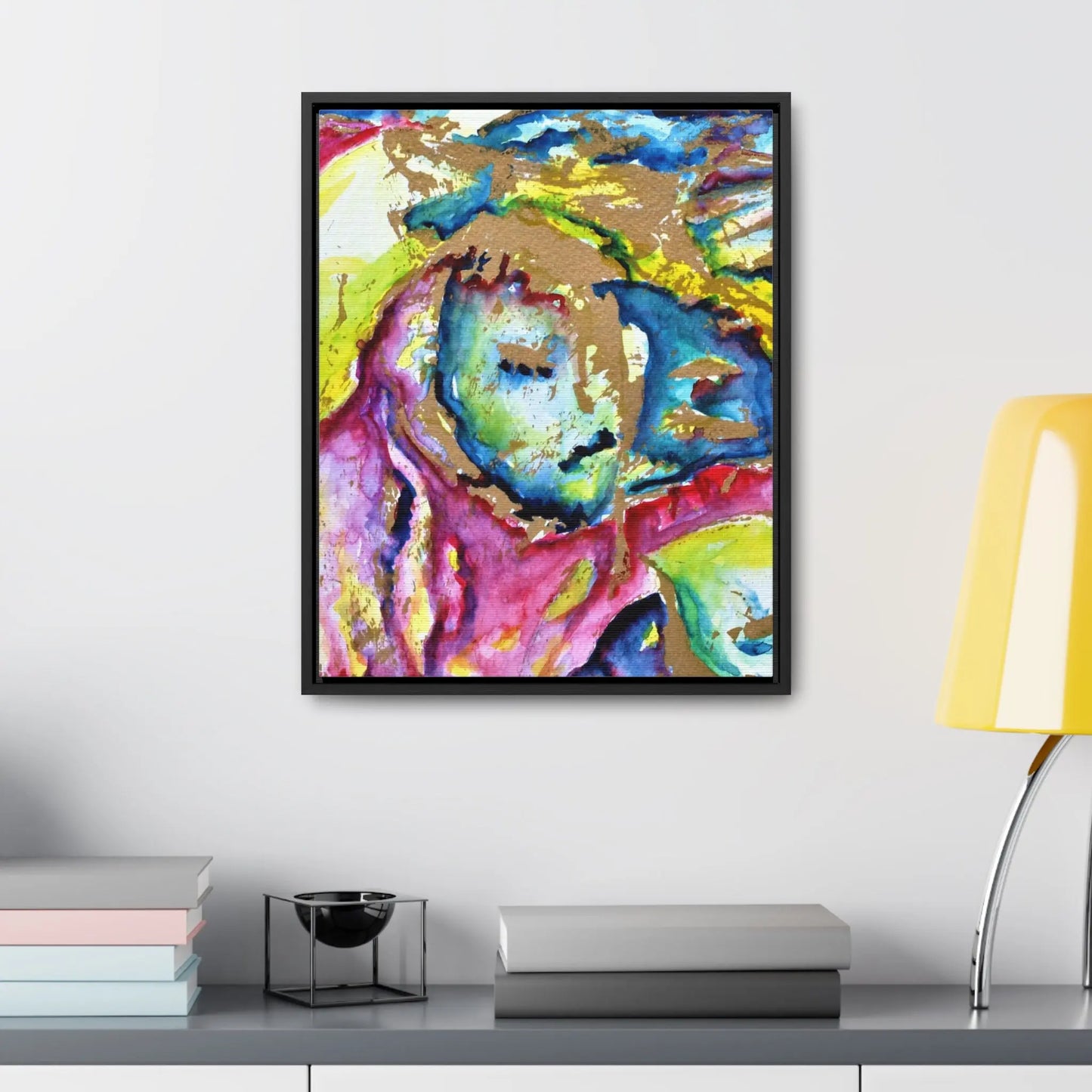 Mothers Face Gallery Canvas Wraps, Vertical Frame