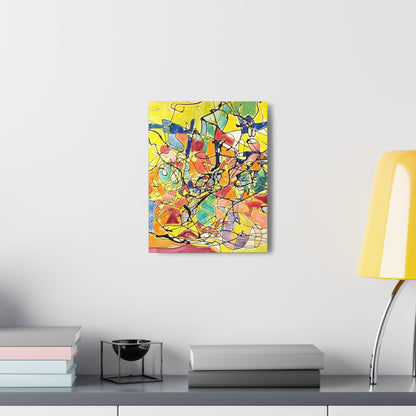 Yellow Abstract Canvas Gallery Wraps 11″ x 14″ 1.25"