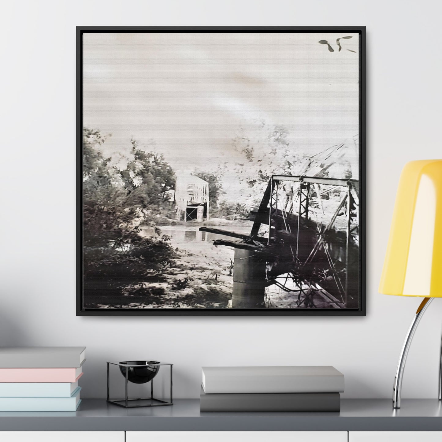 Bridge Gallery Canvas Wraps, Square Frame