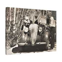 After The Black Hills 1939 Satin Canvas Stretched
