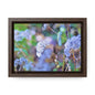 Macro Blue Gallery Canvas Wraps, Horizontal Frame 7" x 5" Walnut Premium Gallery Wraps (1.25″)