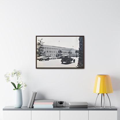 Sunset Bowling Center Largest in U.S 1939 Gallery Canvas Wraps Horizontal Frame 30″ x 20″ Walnut Premium Gallery Wraps (1.25″)