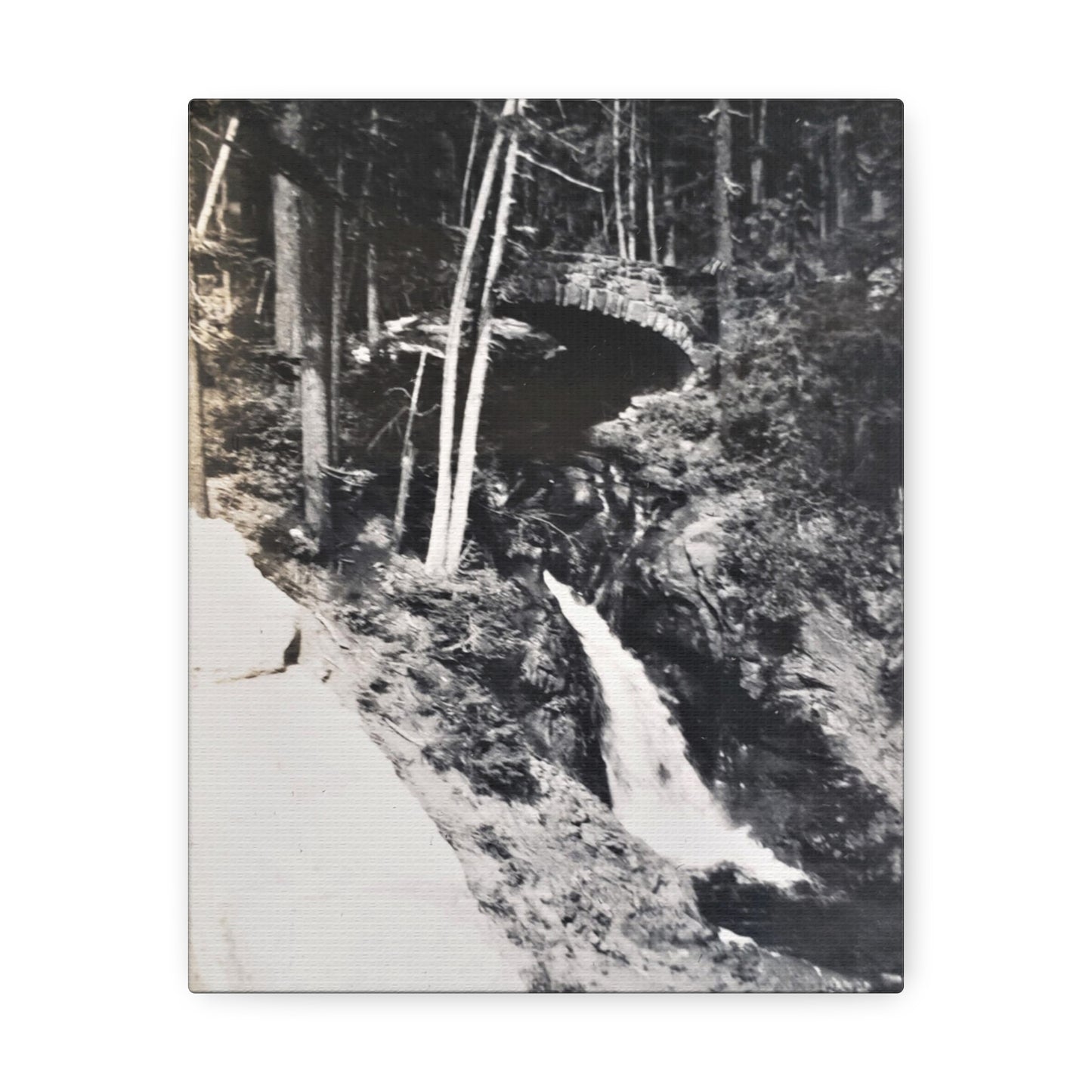 Narada Falls Yellowstone Stretched Canvas