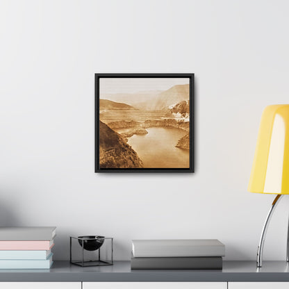 San Gabriel Dirt Fill Dam #1 Gallery Canvas Wraps, Square Frame Printify