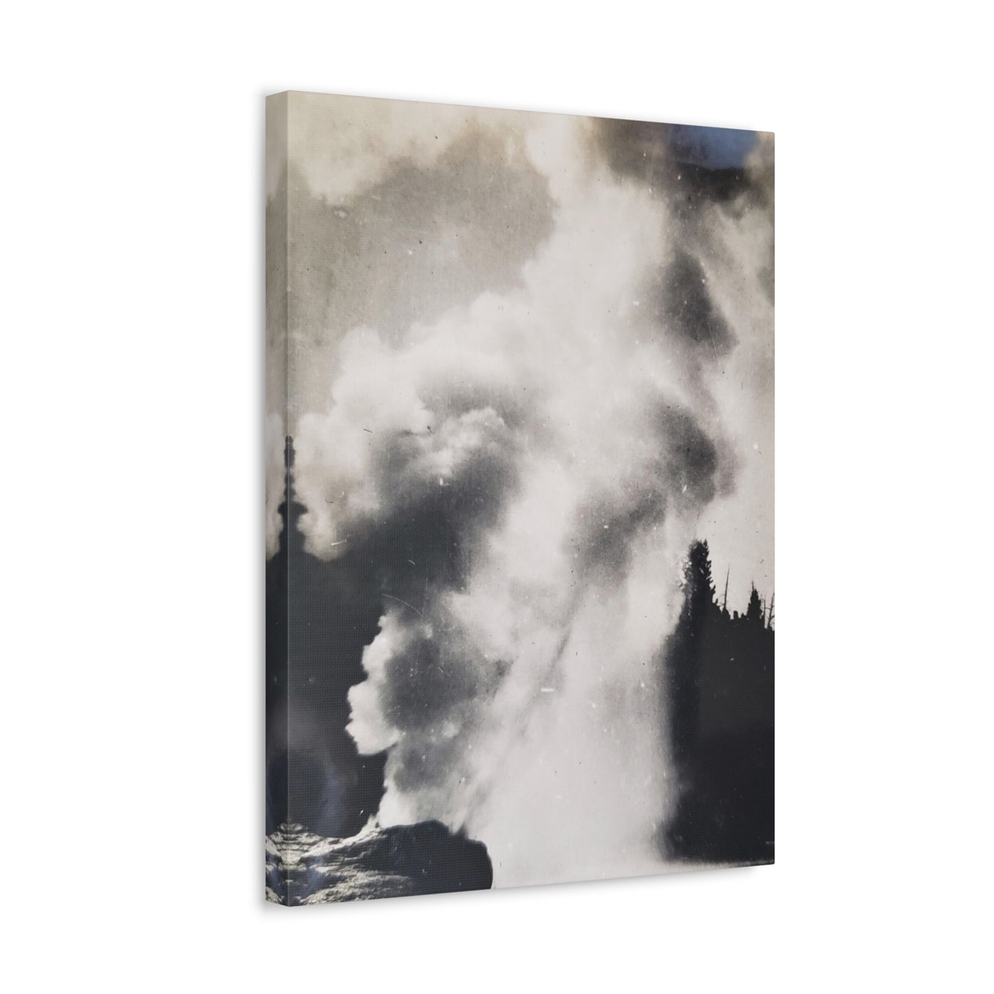 Riverside Geyser Yellowstone Stretched Canvas