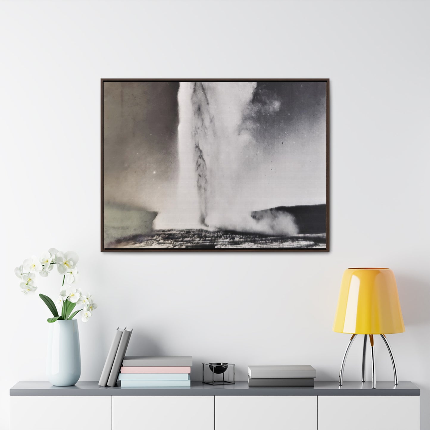 Old Faithful Geyser Yellowstone Gallery Canvas Wraps, Horizontal Frame