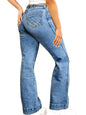 ChicWear Womens Bootcut Embroidered Jeans - Light Blue X-Large - Women's Fashion - Women's Clothing - Bottoms - Jeans
