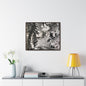 Eagles Nest Rock Yellowstone Gallery Canvas Wraps Horizontal Frame 30″ x 24″ Walnut 1.25"
