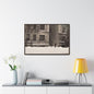430 W 119th St New York Gallery Canvas Wraps Horizontal Frame 36″ x 24″ white black Premium Gallery Wraps (1.25″)