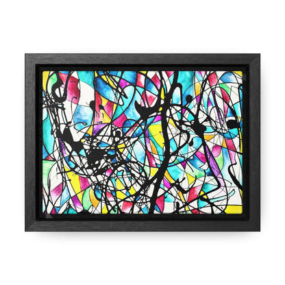 Kaleidoscope Gallery Canvas Wraps, Horizontal Frame 7" x 5" Black Premium Gallery Wraps (1.25″)